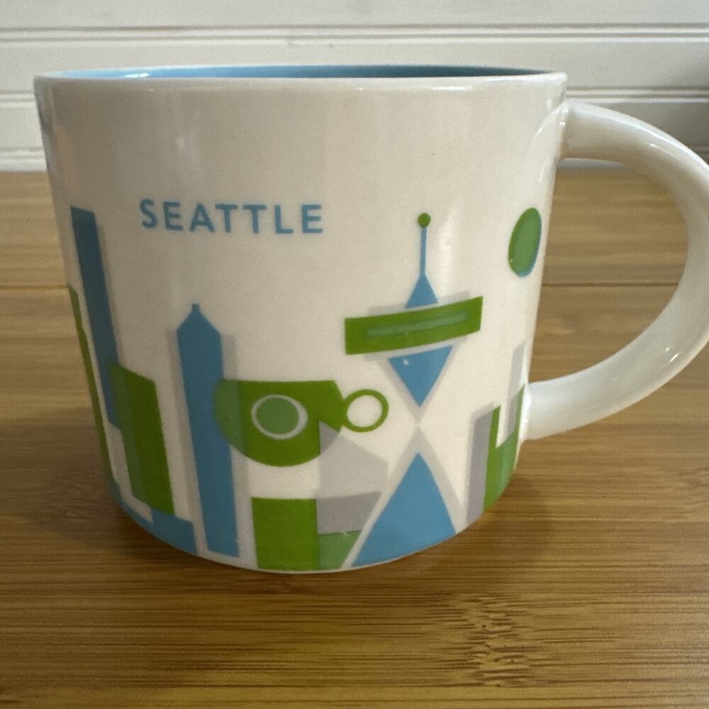 Starbucks 14 oz Seattle 2013 - You Are Here YAH Series Coffee Mug No Box